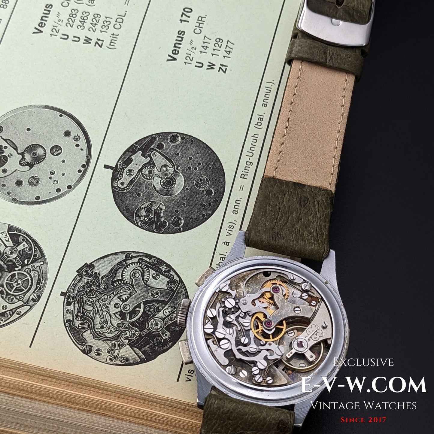 Chronographe Breitling vintage de 85 ans / Seconde Guerre mondiale / Réf. 178 / Cal. Venus 170 / Années 1940