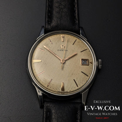 Montre Omega vintage de 62 ans, cadran guilloché / Réf. 14794 62 SC / Cal. 610 / Année 1963
