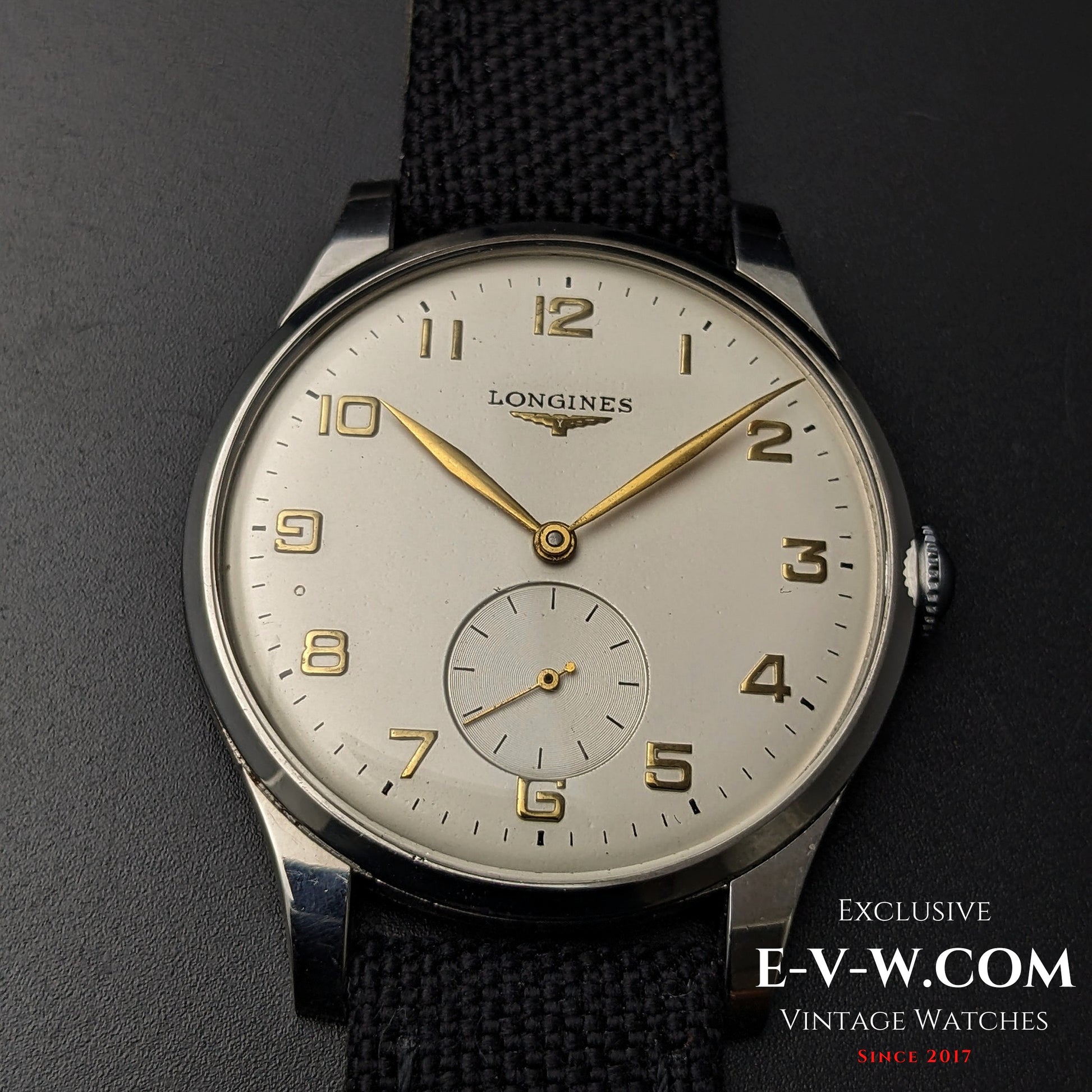 74 Years Old Vintage Longines Jumbo / Cal. 12.68Z / Vintage 1951 @e-v-w.com-Youtube