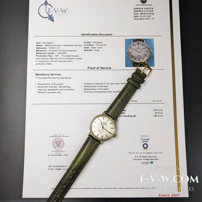 Omega Seamaster De Ville automatique vintage de 64 ans / Cadran rare à texture écorce / Réf. 14765 3SC / Cal. 552 / Année 1961