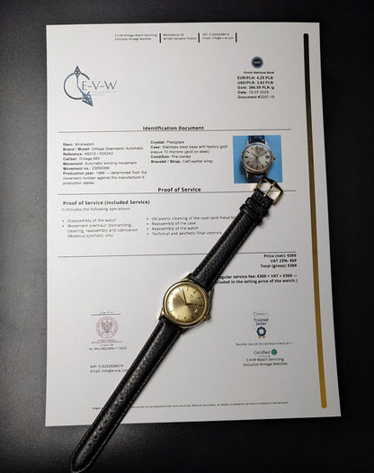 Omega automatique vintage de 59 ans | Plaqué or / Réf. K6312 | Cal. 560 | Année 1966 | Révisée