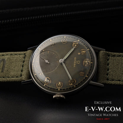Omega vintage de 81 ans (Seconde Guerre mondiale) | Réf. 2383/2 | Cal. 30T2 | Année de fabrication : 1944 | Entièrement révisée
