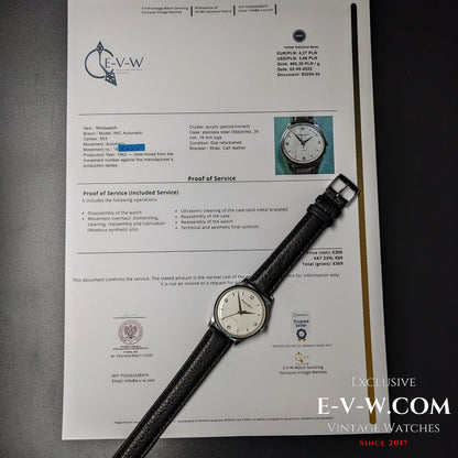 63 ans — IWC Schaffhausen — Automatique — Cal. 853 — Année 1962 — Révisée