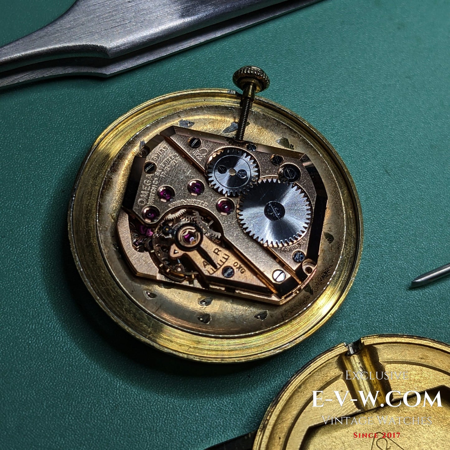 71 ans - Omega plaqué or 14 carats - Réf. N-6255 - Calibre 302 - Année 1954 - Révisée