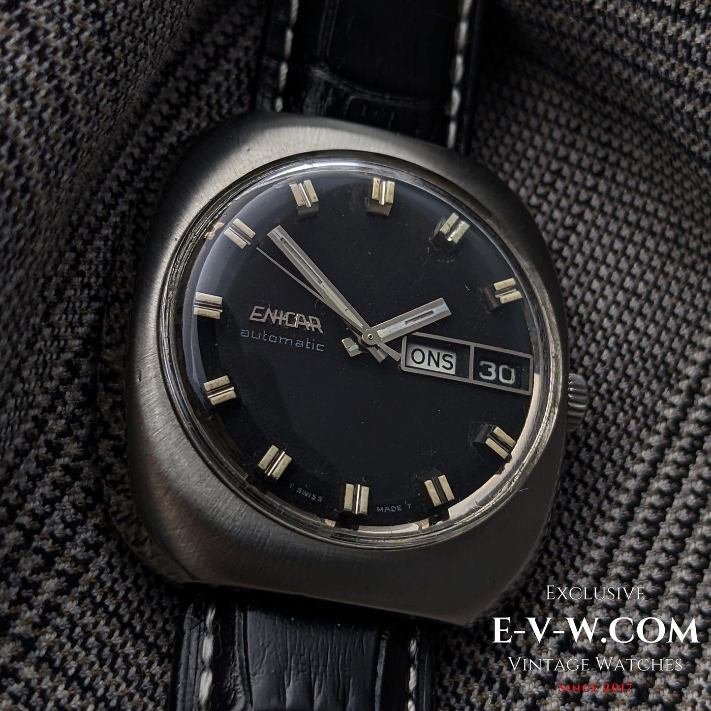 Enicar Day-Date | Réf. 147-01-13 | Calibre AR 1147 | Année 1970 | Révisée 