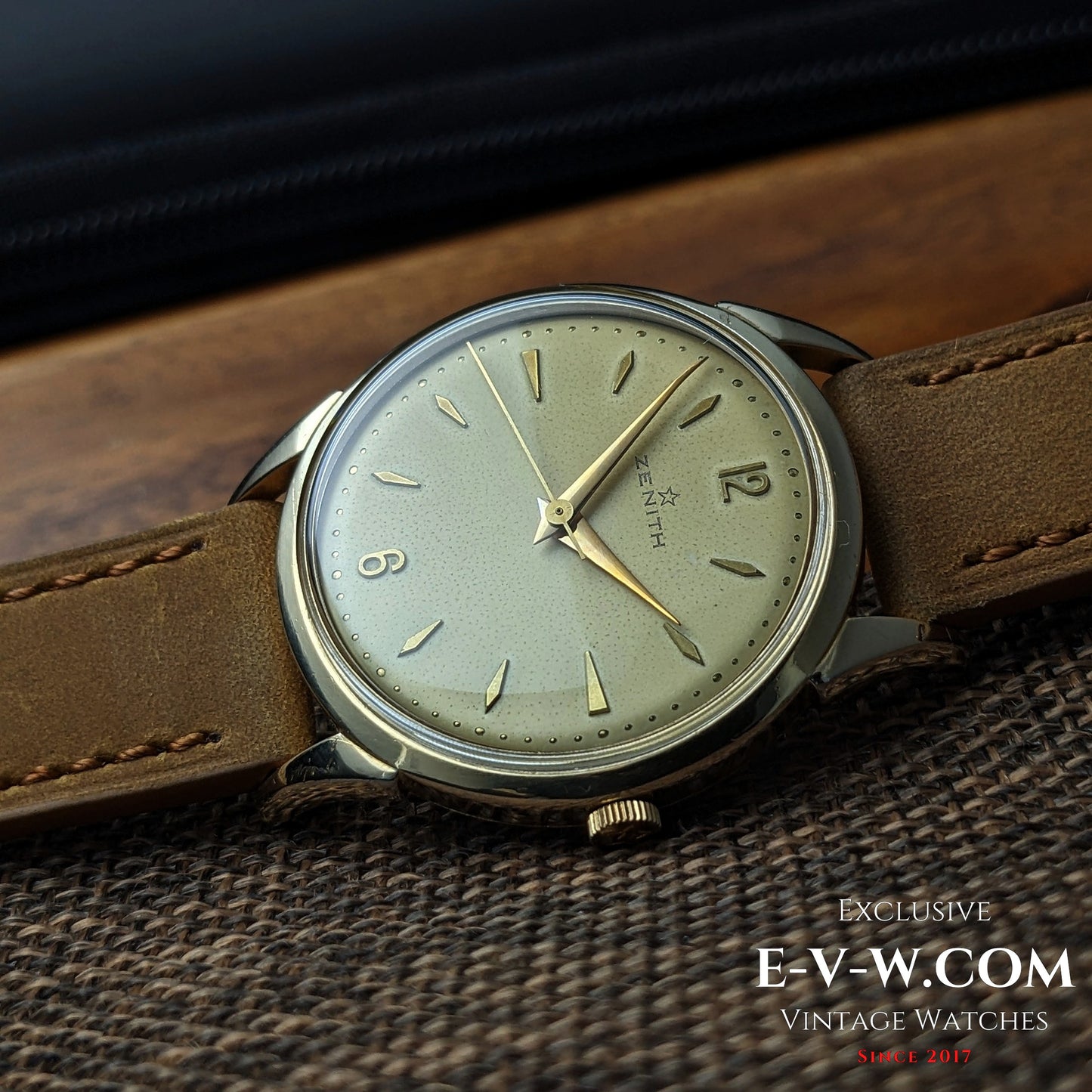 Montre habillée Zenith de 73 ans | Plaqué or | Calibre 126-6 | Vintage 1952 | Révisée