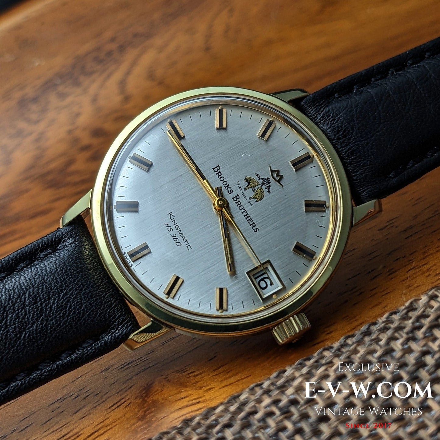 Montre Movado Brooks Brothers Kingmatic HS360 High-Beat des années 70 | Cal. 408 | Année 1970 | Révisée