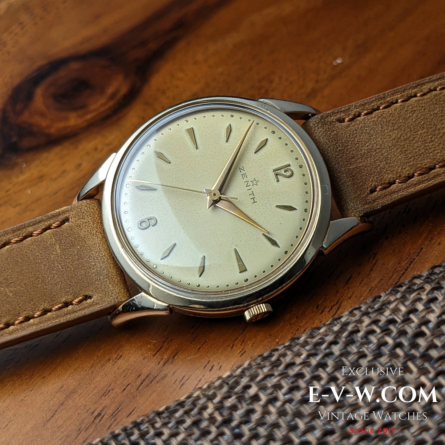 Montre habillée Zenith de 73 ans | Plaqué or | Calibre 126-6 | Vintage 1952 | Révisée