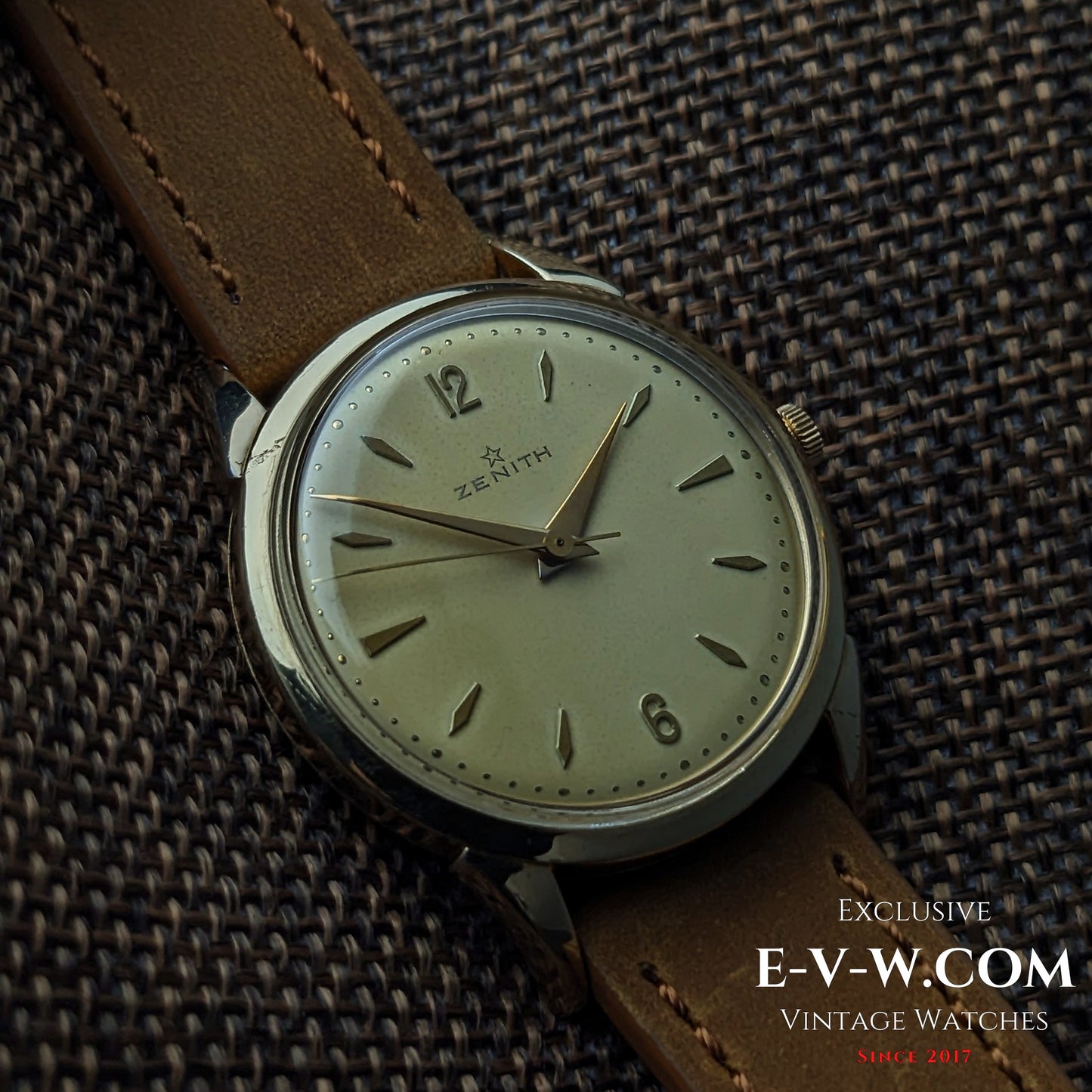 Montre habillée Zenith de 73 ans | Plaqué or | Calibre 126-6 | Vintage 1952 | Révisée