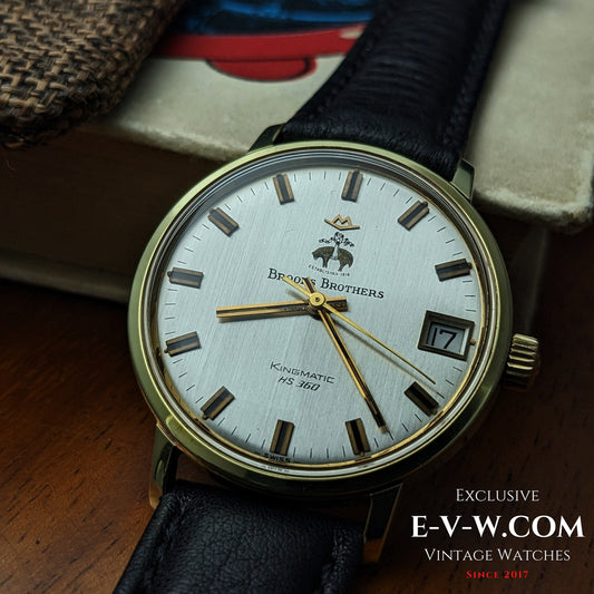 Montre Movado Brooks Brothers Kingmatic HS360 High-Beat des années 70 | Cal. 408 | Année 1970 | Révisée
