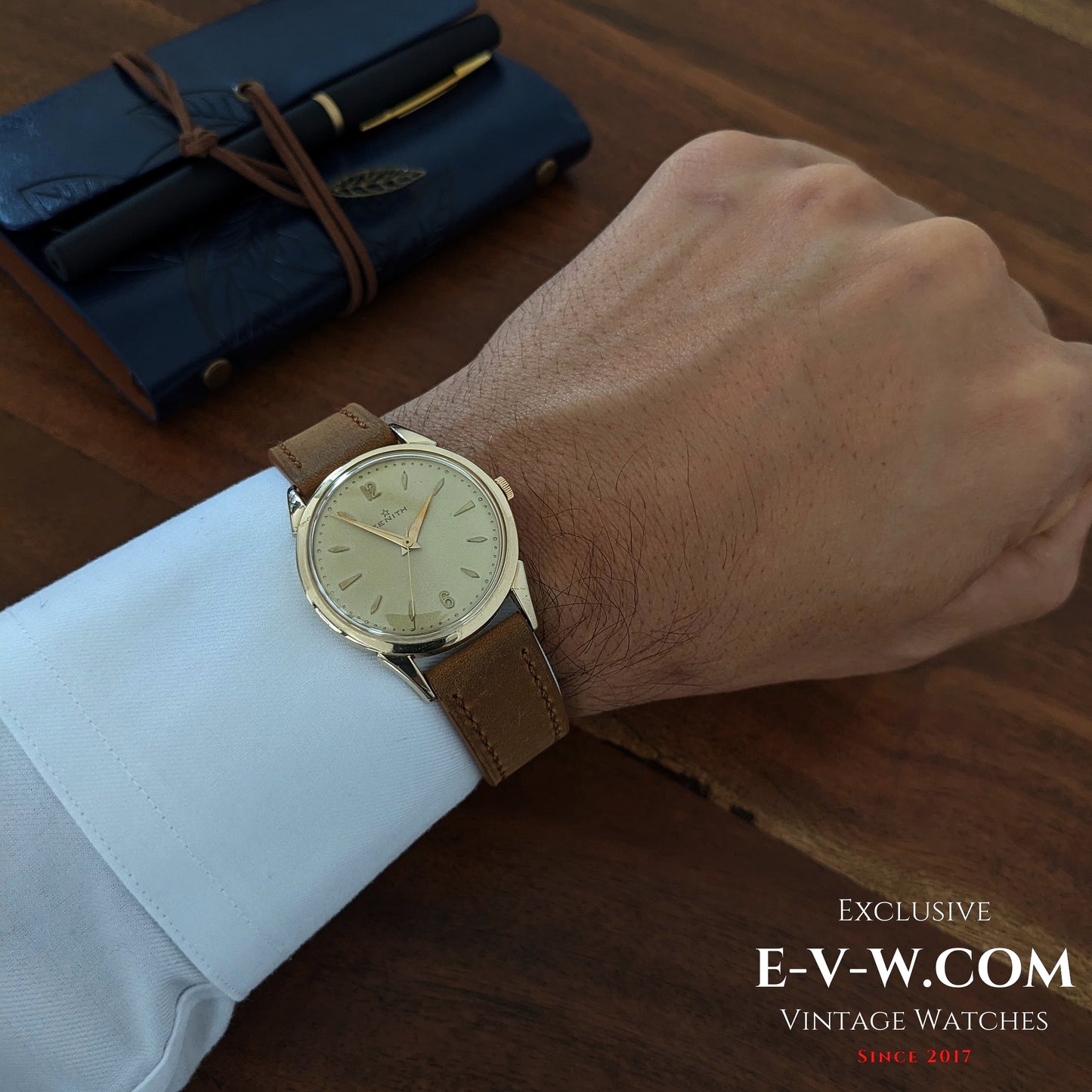 Montre habillée Zenith de 73 ans | Plaqué or | Calibre 126-6 | Vintage 1952 | Révisée