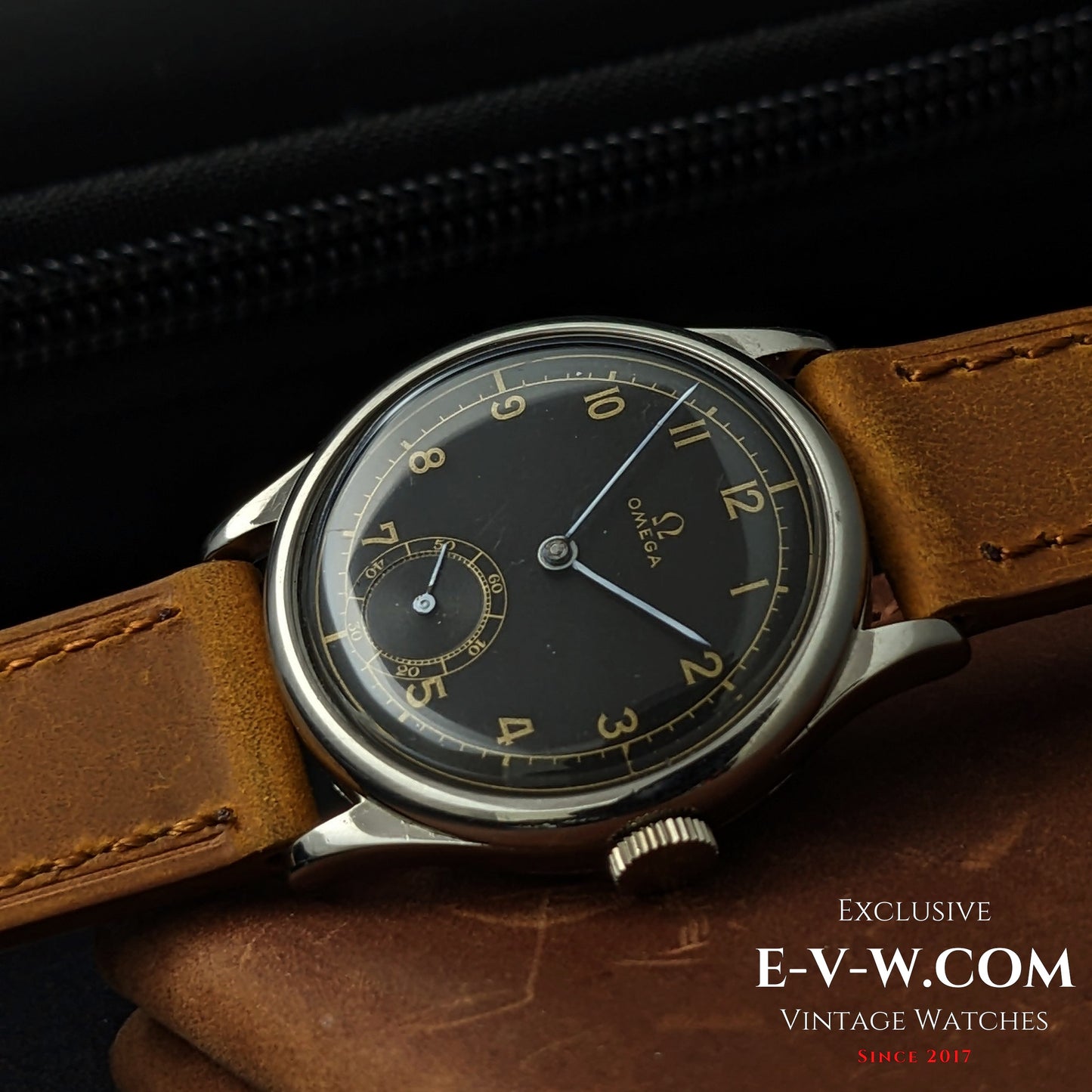 Omega 26.5SOBT2 d'avant-guerre, élégante montre à cadran sectoriel de style Calatrava, millésime 1939, 86 ans / Révisée