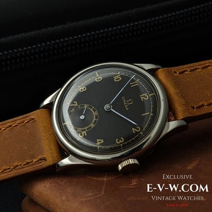 Omega 26.5SOBT2 d'avant-guerre, élégante montre à cadran sectoriel de style Calatrava, millésime 1939, 86 ans / Révisée