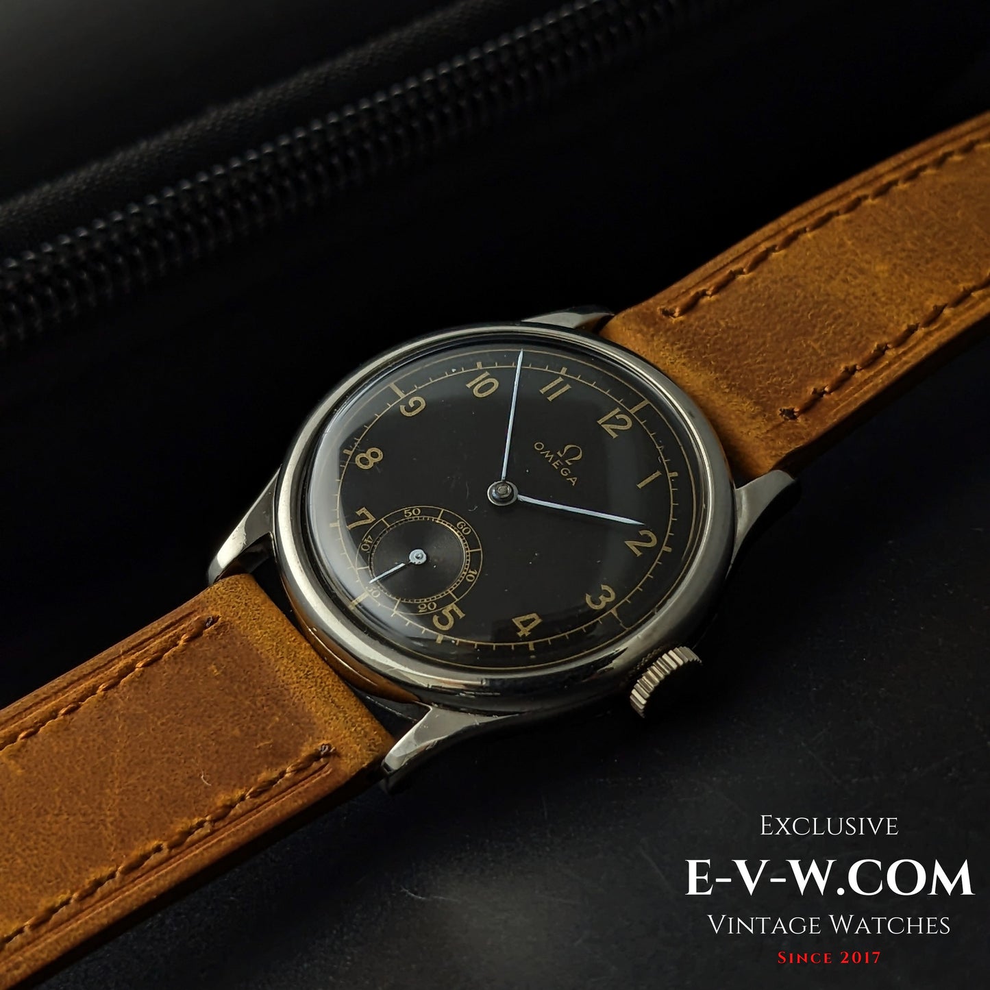 Omega 26.5SOBT2 d'avant-guerre, élégante montre à cadran sectoriel de style Calatrava, millésime 1939, 86 ans / Révisée