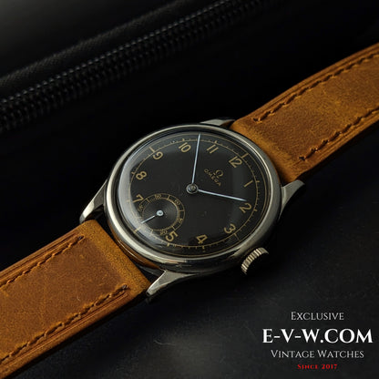 Omega 26.5SOBT2 d'avant-guerre, élégante montre à cadran sectoriel de style Calatrava, millésime 1939, 86 ans / Révisée