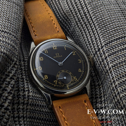 Omega 26.5SOBT2 d'avant-guerre, élégante montre à cadran sectoriel de style Calatrava, millésime 1939, 86 ans / Révisée