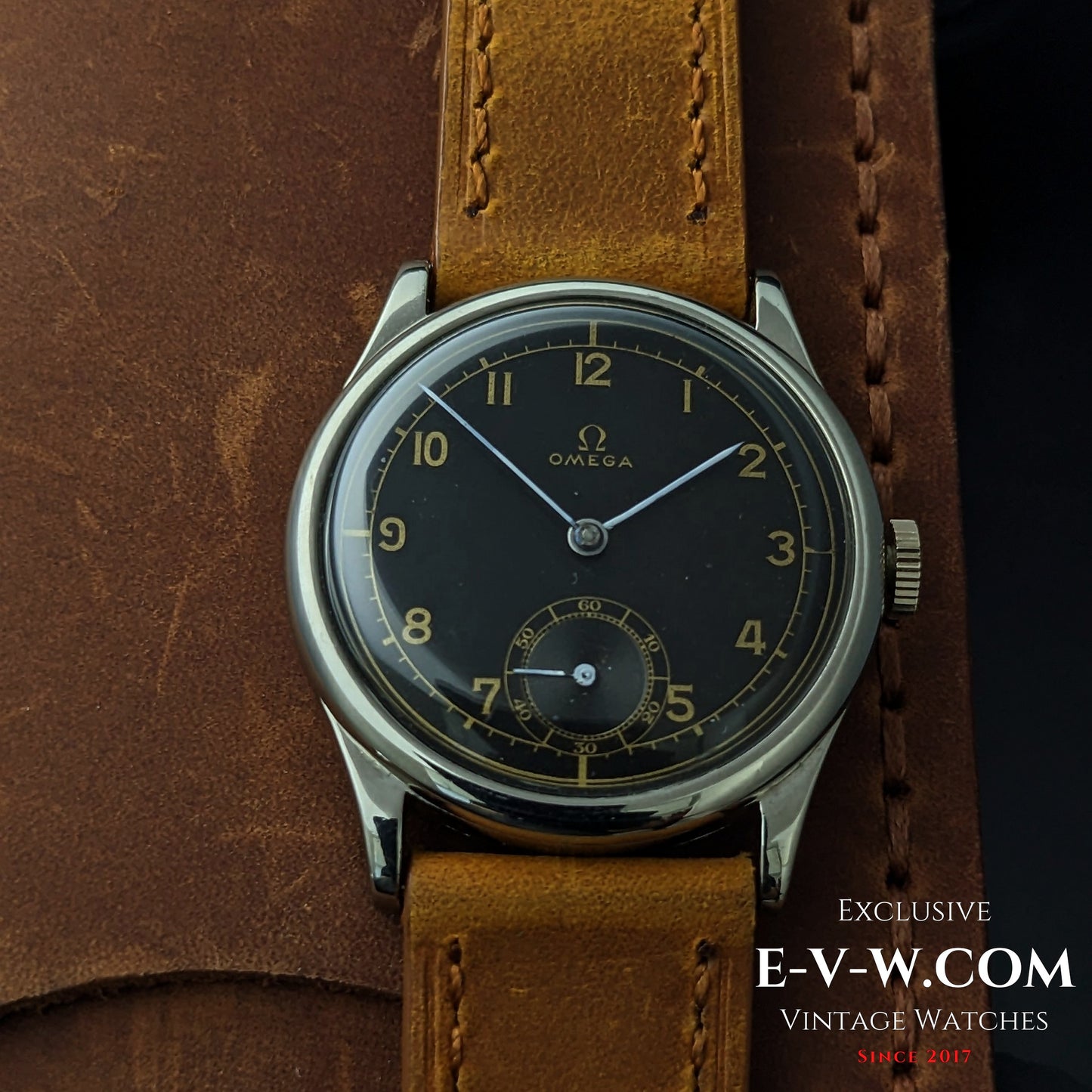 Omega 26.5SOBT2 d'avant-guerre, élégante montre à cadran sectoriel de style Calatrava, millésime 1939, 86 ans / Révisée