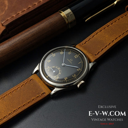 Omega 26.5SOBT2 d'avant-guerre, élégante montre à cadran sectoriel de style Calatrava, millésime 1939, 86 ans / Révisée