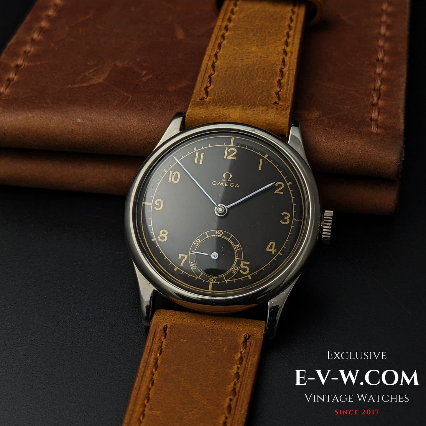 Omega 26.5SOBT2 d'avant-guerre, élégante montre à cadran sectoriel de style Calatrava, millésime 1939, 86 ans / Révisée