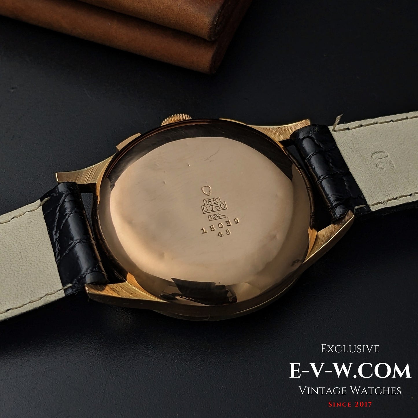 Chronographe Suisse en Or 18 Carats | Géant 38mm | Cal. Landéron 51 | millésime 1950 | Entretenu