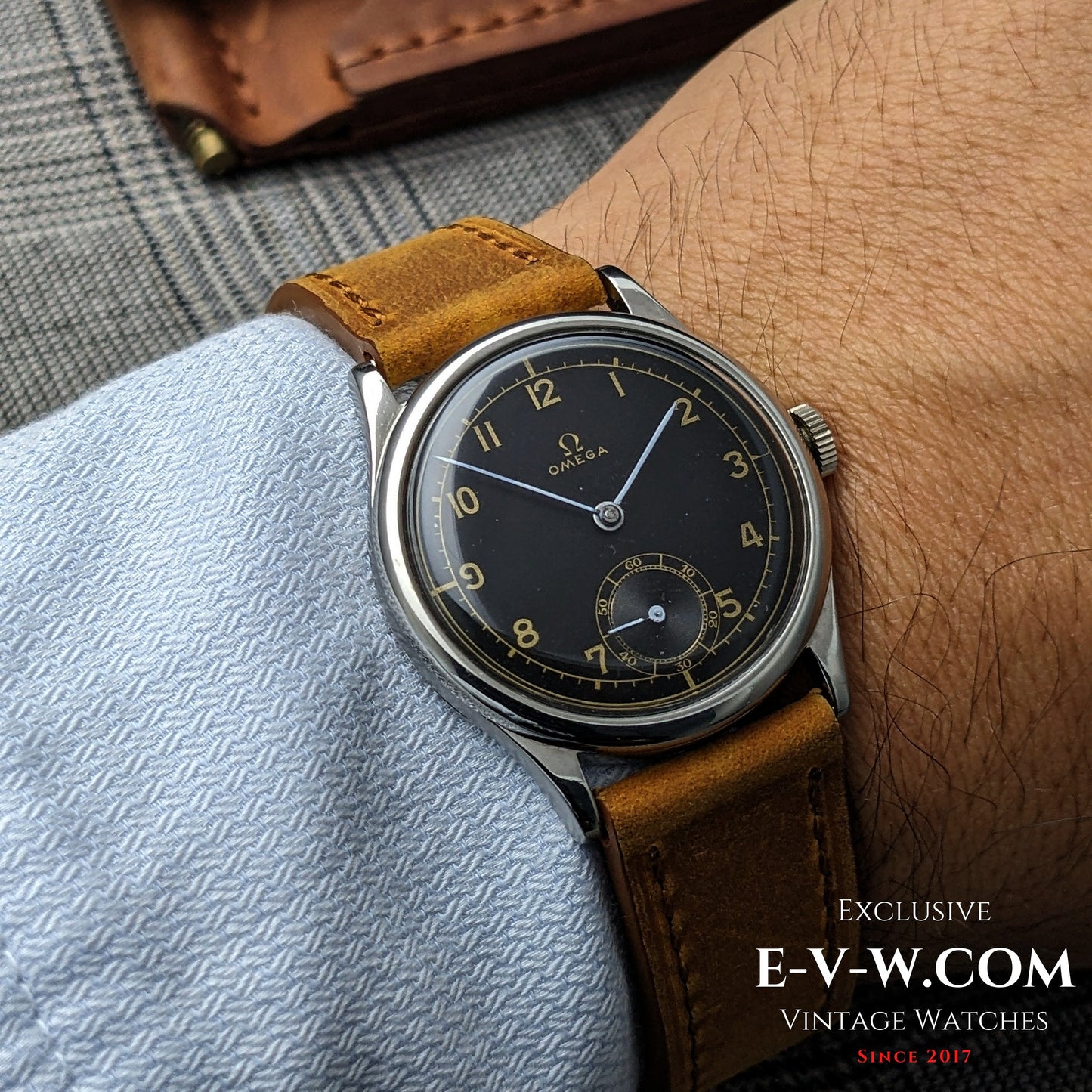 Omega 26.5SOBT2 d'avant-guerre, élégante montre à cadran sectoriel de style Calatrava, millésime 1939, 86 ans / Révisée