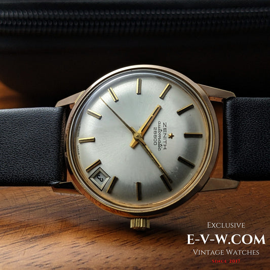 Montre automatique Zenith « 28800 » des années 1970 | Calibre 2562PC | Modèle vintage des années 1970 | Révisée