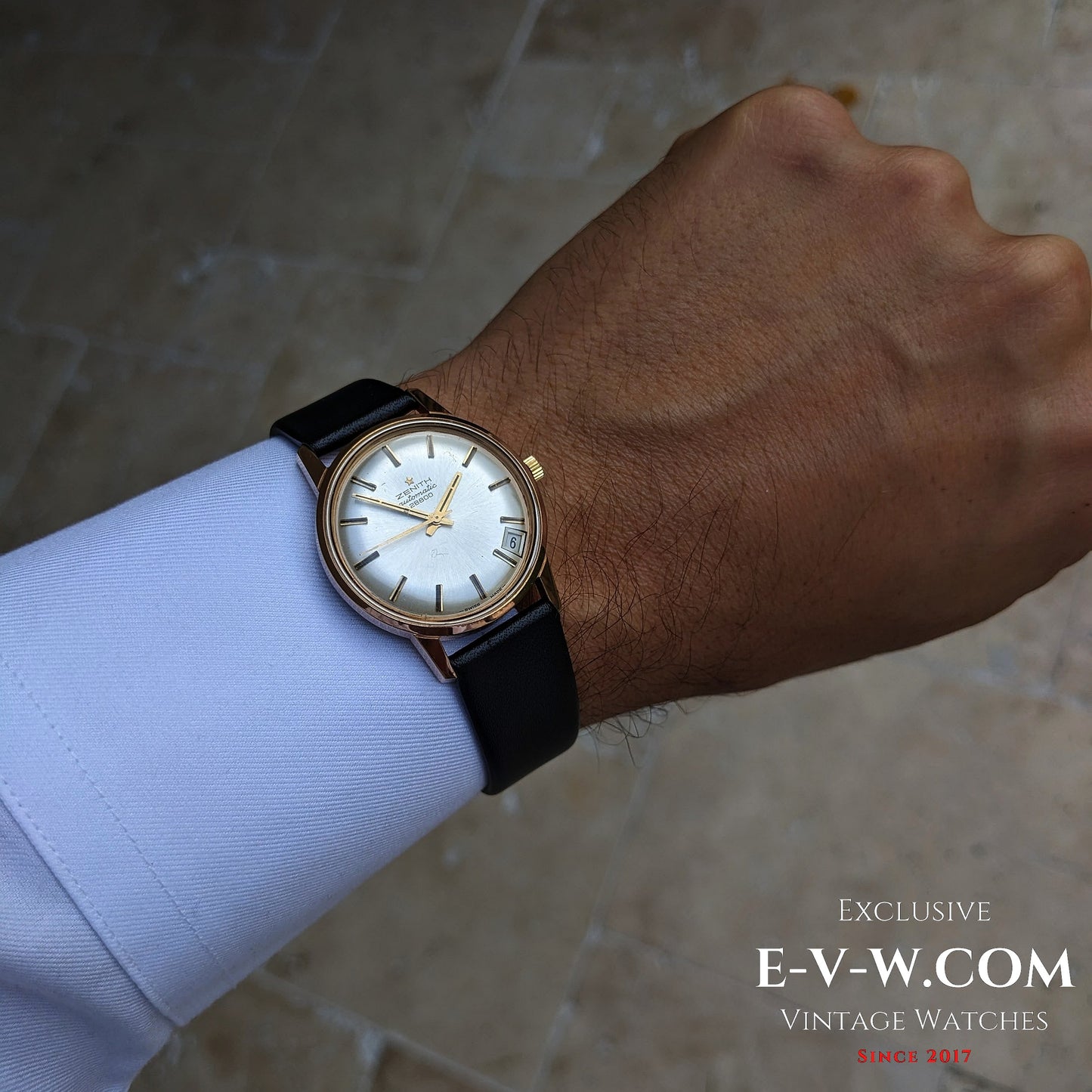 Montre automatique Zenith « 28800 » des années 1970 | Calibre 2562PC | Modèle vintage des années 1970 | Révisée