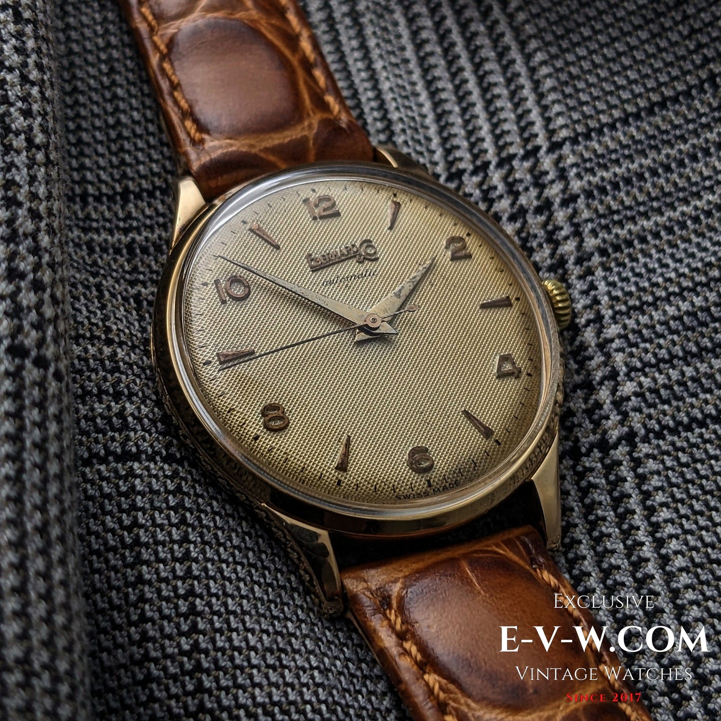 Montre automatique Eberhard &amp; Co en or 18 carats, années 1950 | Réf. 11601 | Cal. 11500 | Modèle vintage des années 1950 | Révisée