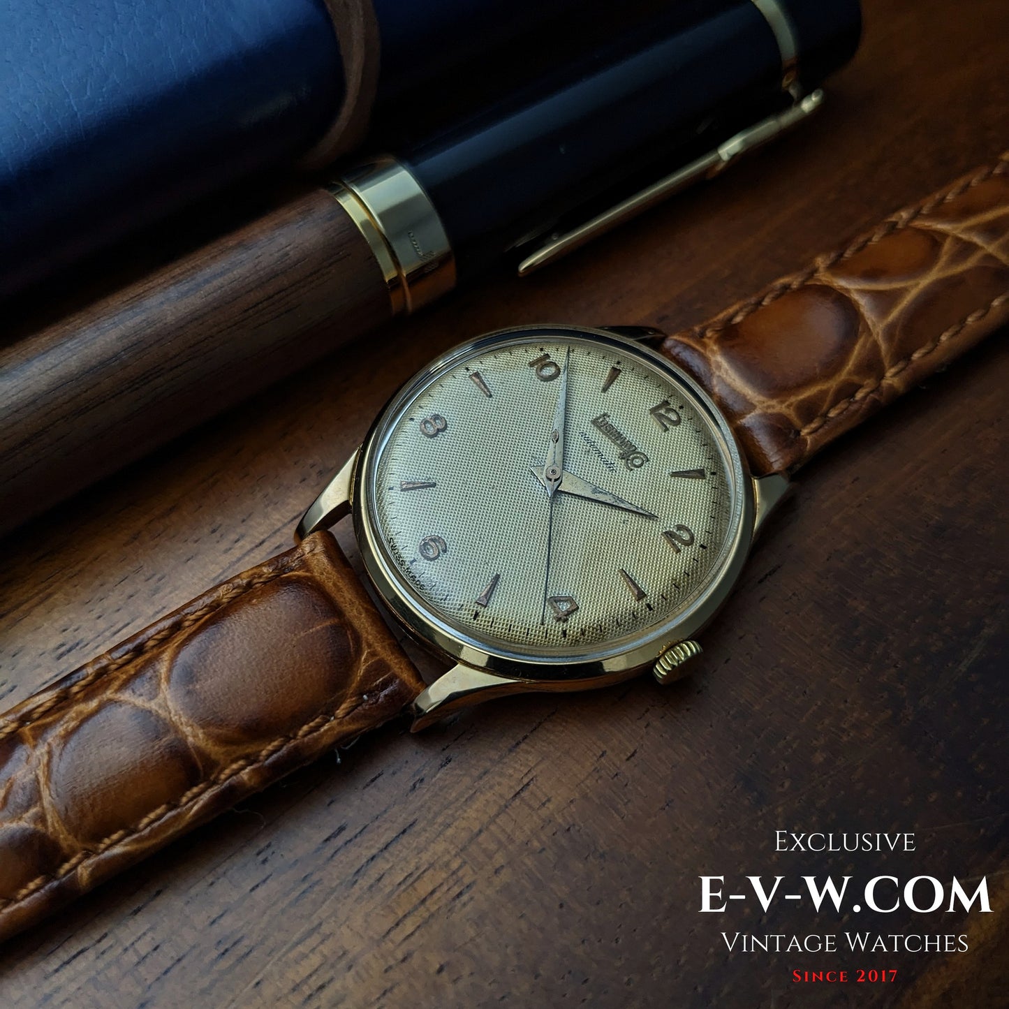 Montre automatique Eberhard &amp; Co en or 18 carats, années 1950 | Réf. 11601 | Cal. 11500 | Modèle vintage des années 1950 | Révisée