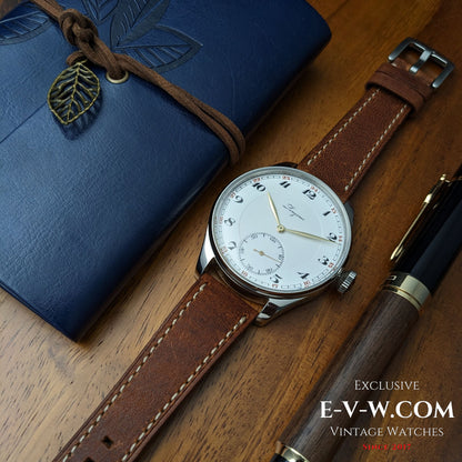 Mouvement de montre de poche Longines Jumbo antique de 1916 (calibre 19.74N), datant de 1916.