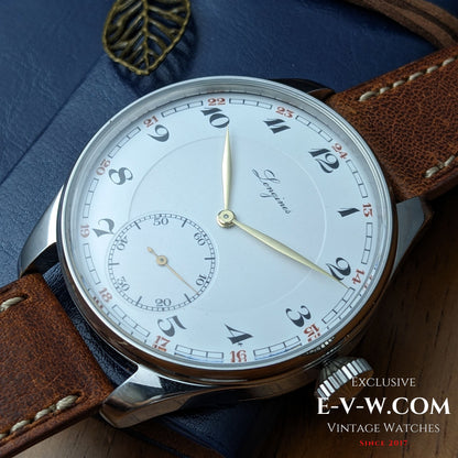 Mouvement de montre de poche Longines Jumbo antique de 1916 (calibre 19.74N), datant de 1916.