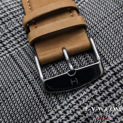 Transformation ancienne Eberhard &amp; Co des années 1920, avec mouvement de montre de poche à 18 rubis et fond transparent.