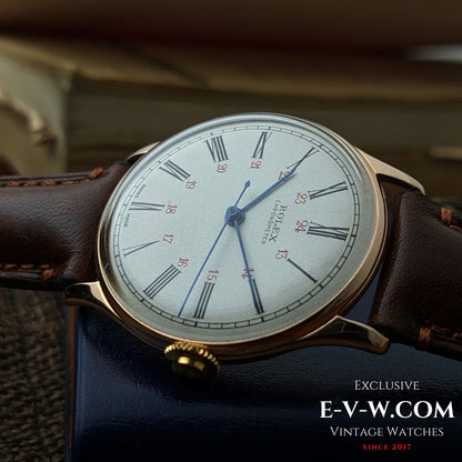 Un chronomètre Rolex ancien exceptionnellement rare, datant d'avant l'ère Oyster / Cal. 530 / Réf. 4139 – Or 14 carats (vers 1943-1946) 