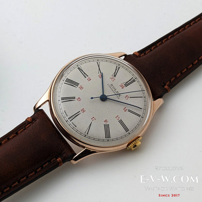 Un chronomètre Rolex ancien exceptionnellement rare, datant d'avant l'ère Oyster / Cal. 530 / Réf. 4139 – Or 14 carats (vers 1943-1946) 