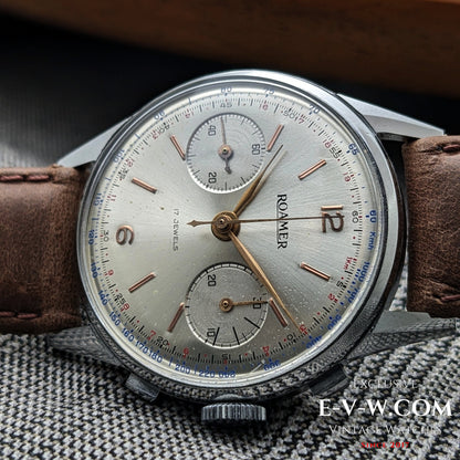 Chronographe Roamer Jumbo des années 1940 | Réf. 2403 | Valjoux 22 | Révisé 