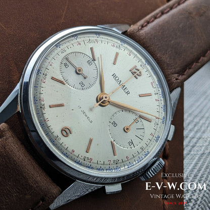 Chronographe Roamer Jumbo des années 1940 | Réf. 2403 | Valjoux 22 | Révisé 