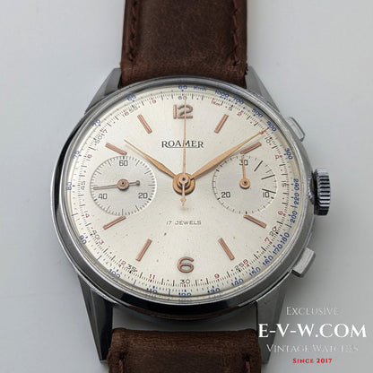 Chronographe Roamer Jumbo des années 1940 | Réf. 2403 | Valjoux 22 | Révisé 
