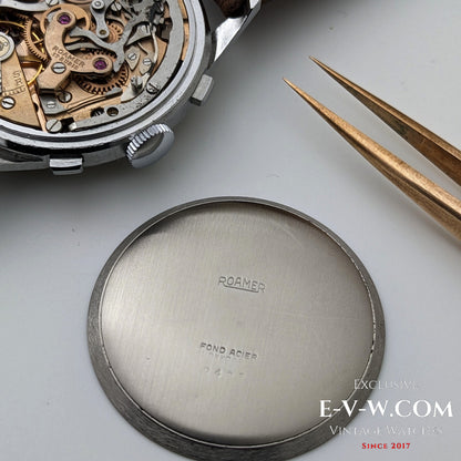 Chronographe Roamer Jumbo des années 1940 | Réf. 2403 | Valjoux 22 | Révisé 