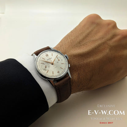 Chronographe Roamer Jumbo des années 1940 | Réf. 2403 | Valjoux 22 | Révisé 