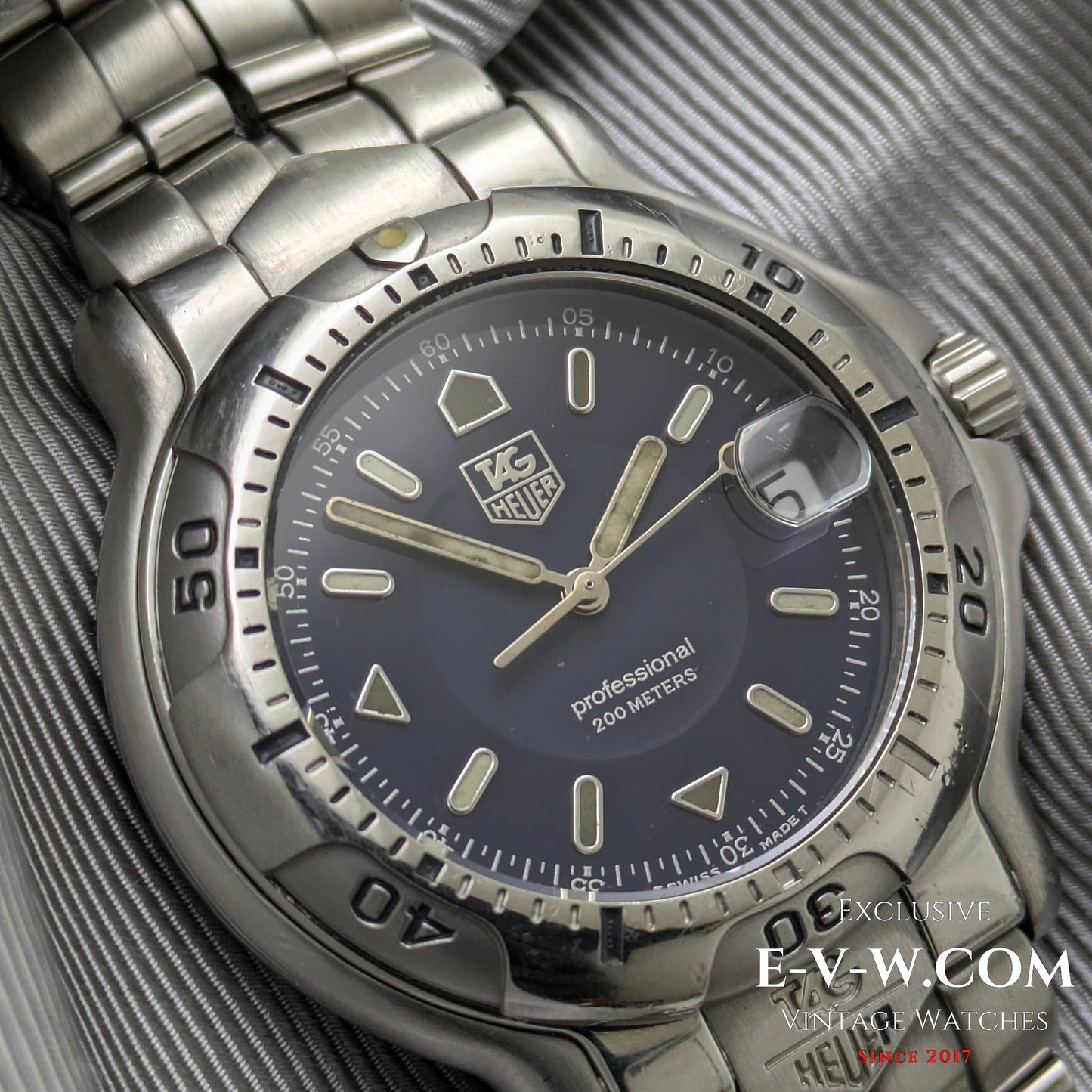 Montre TAG Heuer Professional 200 mètres / série 6000 des années 1990 | Réf. WH1115-K1 