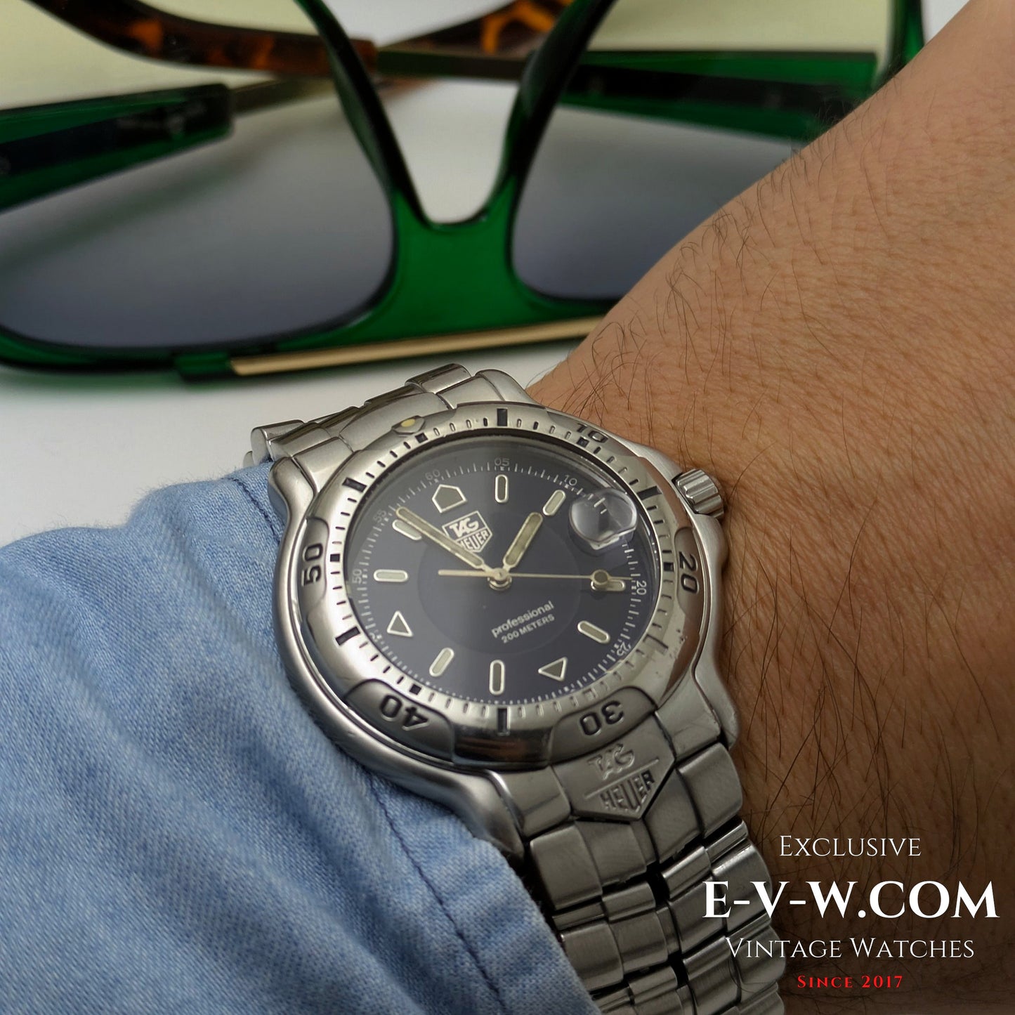 Montre TAG Heuer Professional 200 mètres / série 6000 des années 1990 | Réf. WH1115-K1 