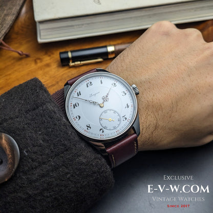 Longines ancienne de 117 ans (conversion de 1908) | Cadran en émail | Révisée 