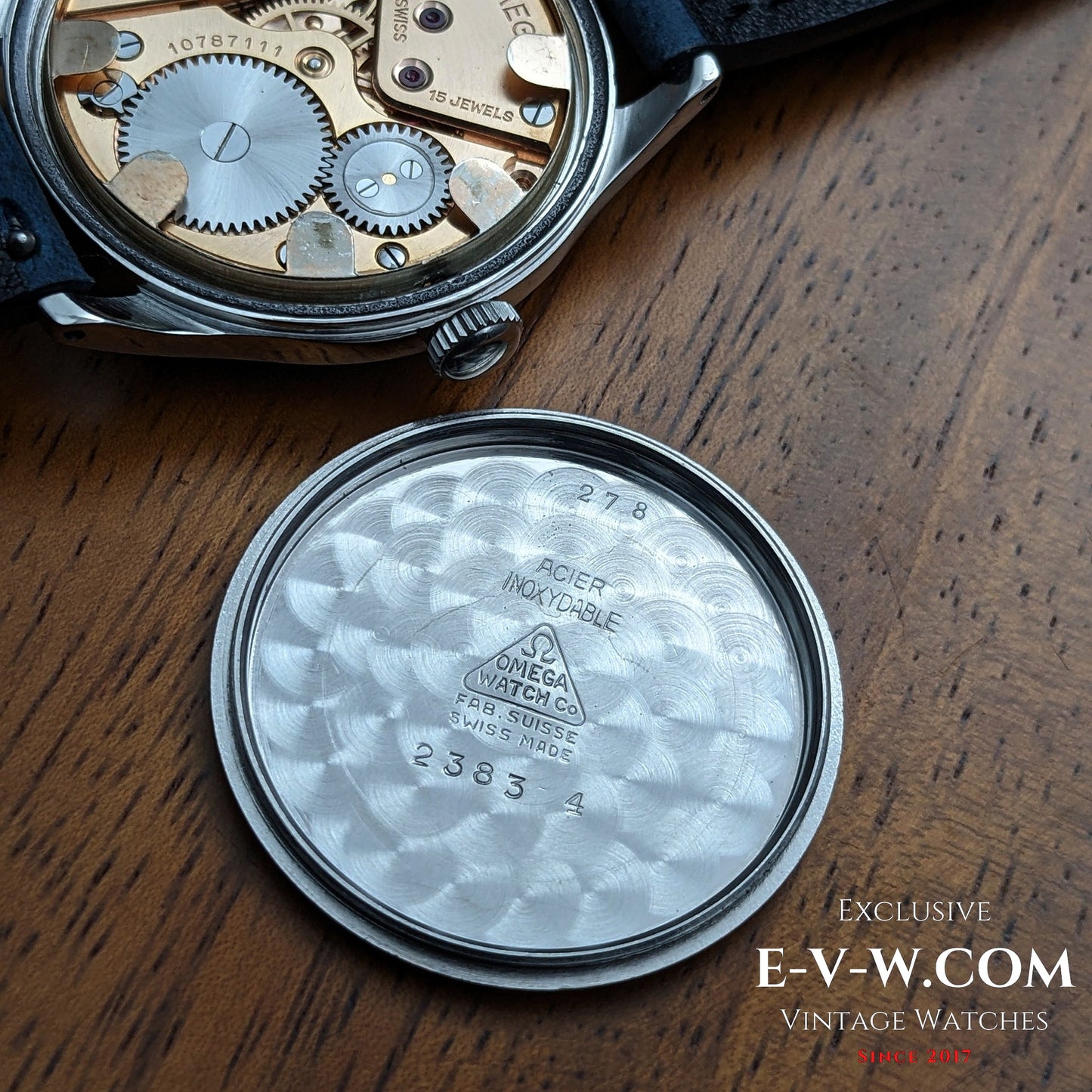 Omega Bullseye Vintage 1944 / Réf. 2383 / Cal. 32PC / Classique de l'époque de la guerre / Révisée 