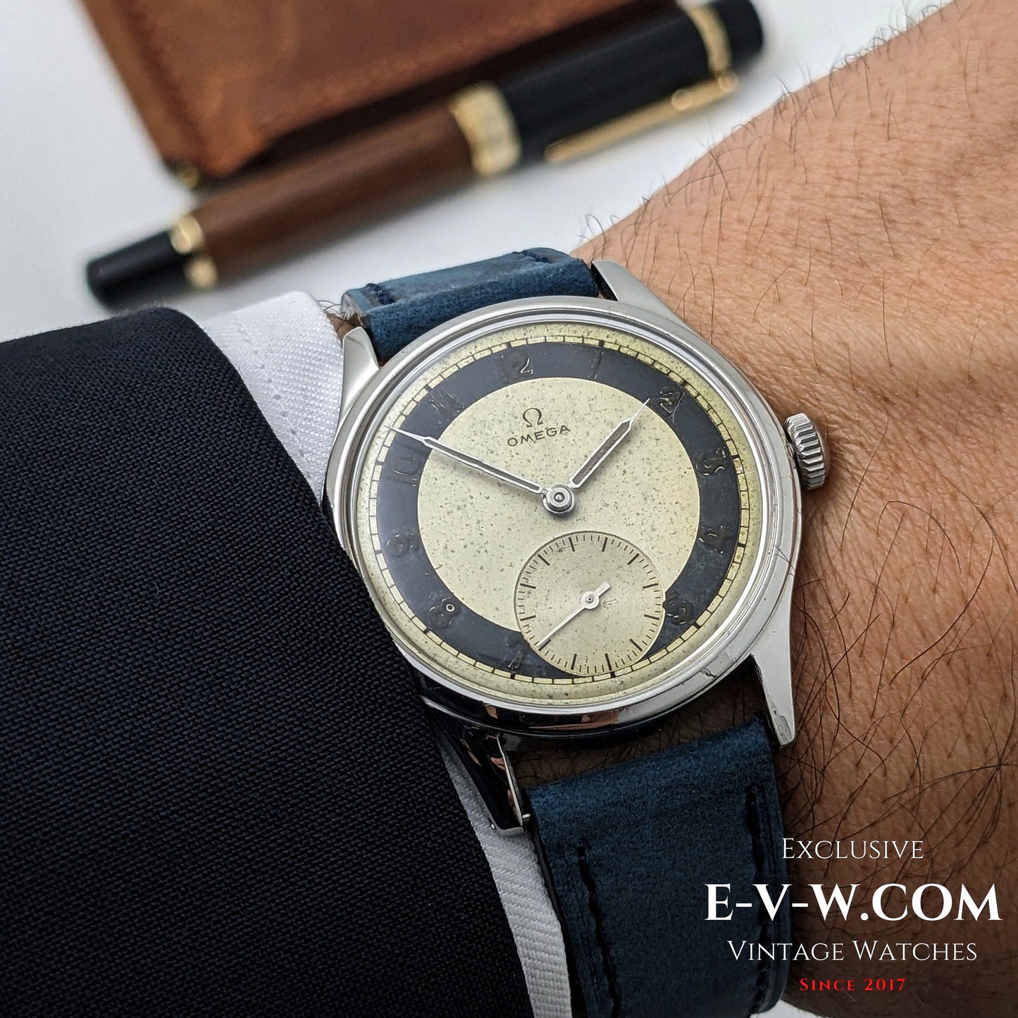 Omega Bullseye Vintage 1944 / Réf. 2383 / Cal. 32PC / Classique de l'époque de la guerre / Révisée 