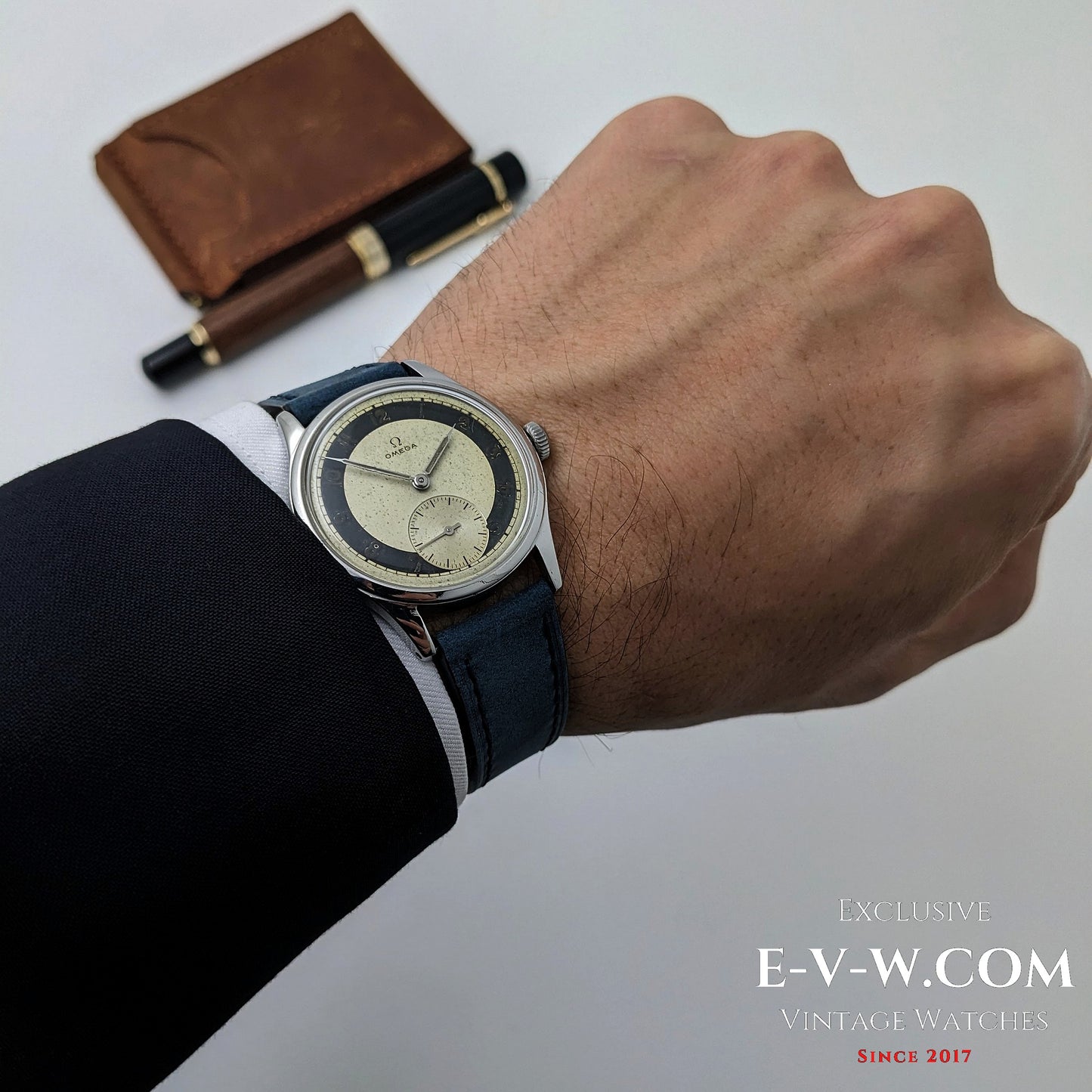 Omega Bullseye Vintage 1944 / Réf. 2383 / Cal. 32PC / Classique de l'époque de la guerre / Révisée 