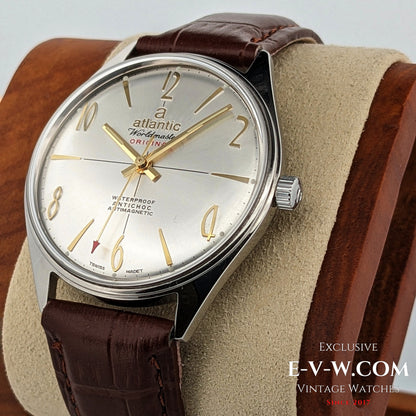 Montre Atlantic Worldmaster vintage | Calibre 696N | Révisée