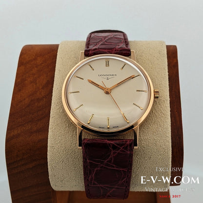 Montre Longines vintage de 1968 en or massif 18 carats, réf. 7785 - Cal. 284 / Révisée