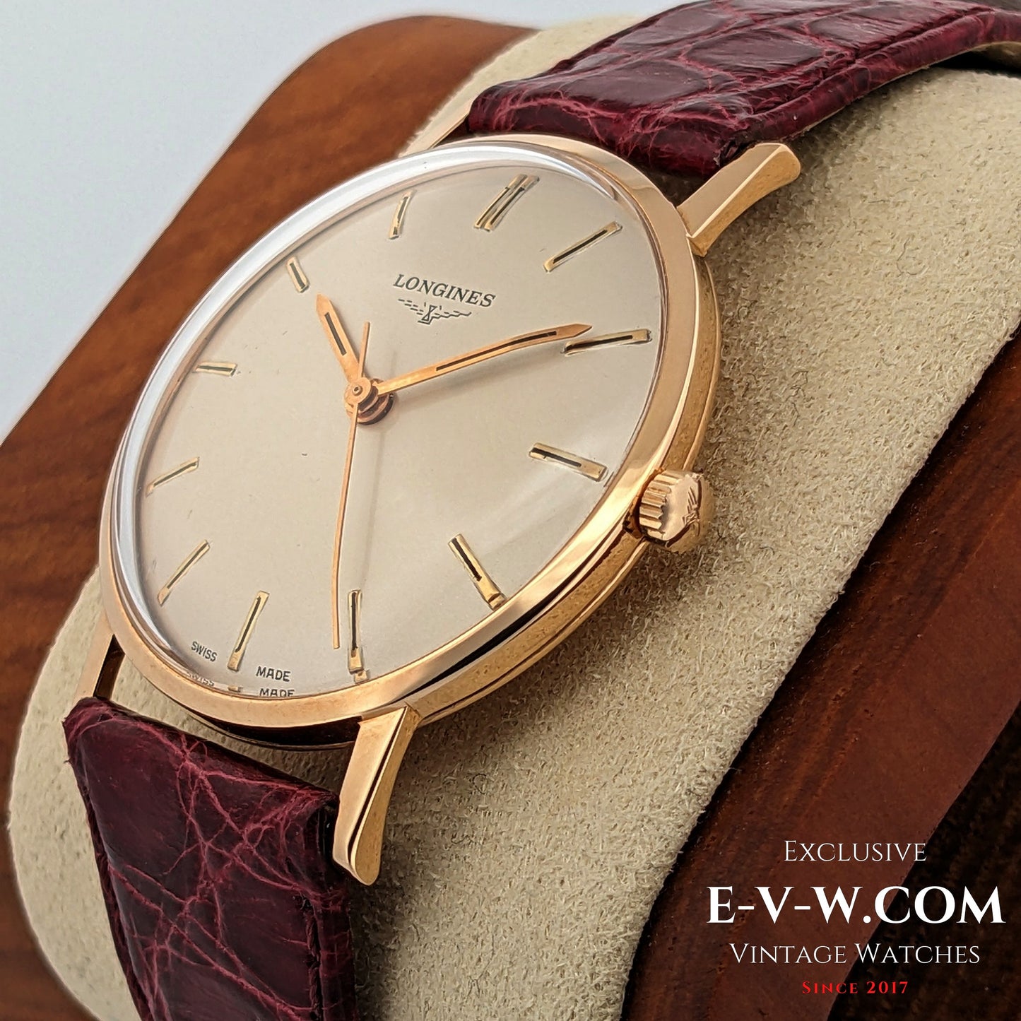 Montre Longines vintage de 1968 en or massif 18 carats, réf. 7785 - Cal. 284 / Révisée