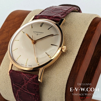 Montre Longines vintage de 1968 en or massif 18 carats, réf. 7785 - Cal. 284 / Révisée