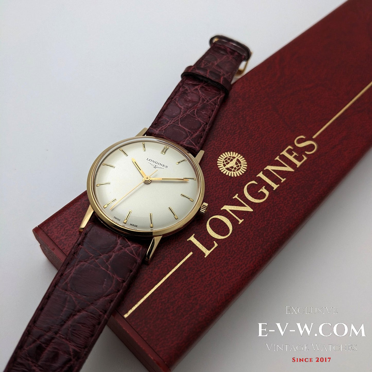 Montre Longines vintage de 1968 en or massif 18 carats, réf. 7785 - Cal. 284 / Révisée